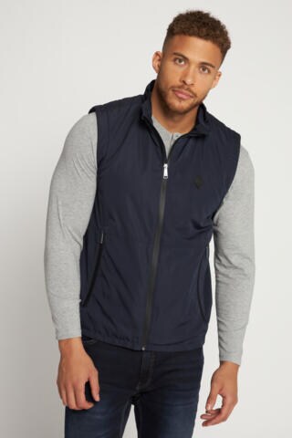 JP1880 Bodywarmer in Blauw: voorkant