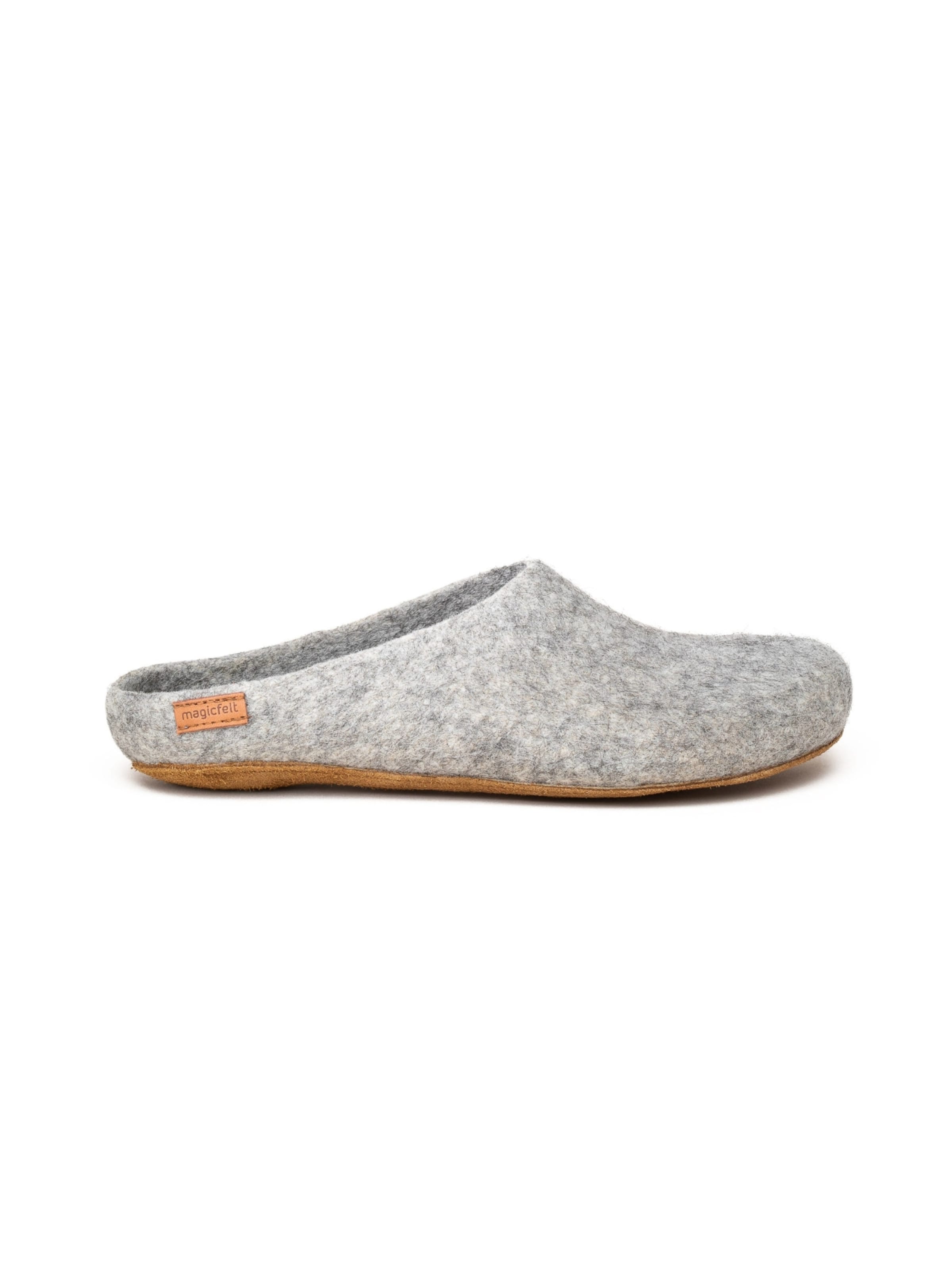 MagicFelt Slippers 'Filzpantoffel Magicfelt 713' in Grey