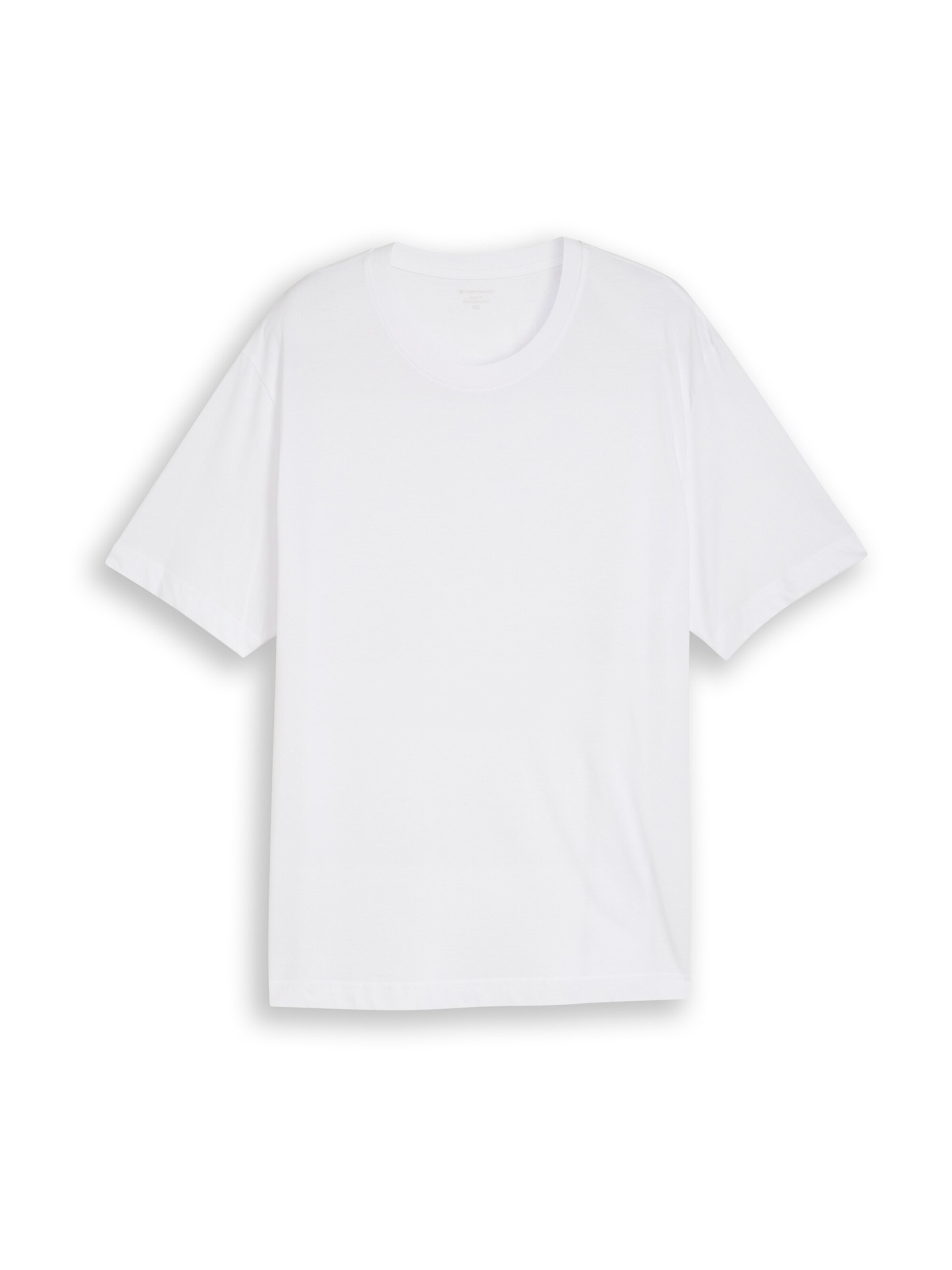 TOM TAILOR Men + Shirt in Wit: voorkant
