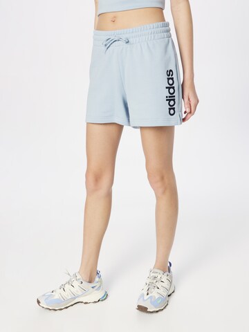 ADIDAS SPORTSWEAR Regular Sportbroek 'Essentials' in Blauw: voorkant