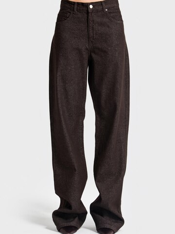 IT'S BASIC Regular Jeans 'Straight High Rise Jeans' in Brown