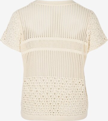 Zizzi Knit Cardigan 'Mgurli' in Beige