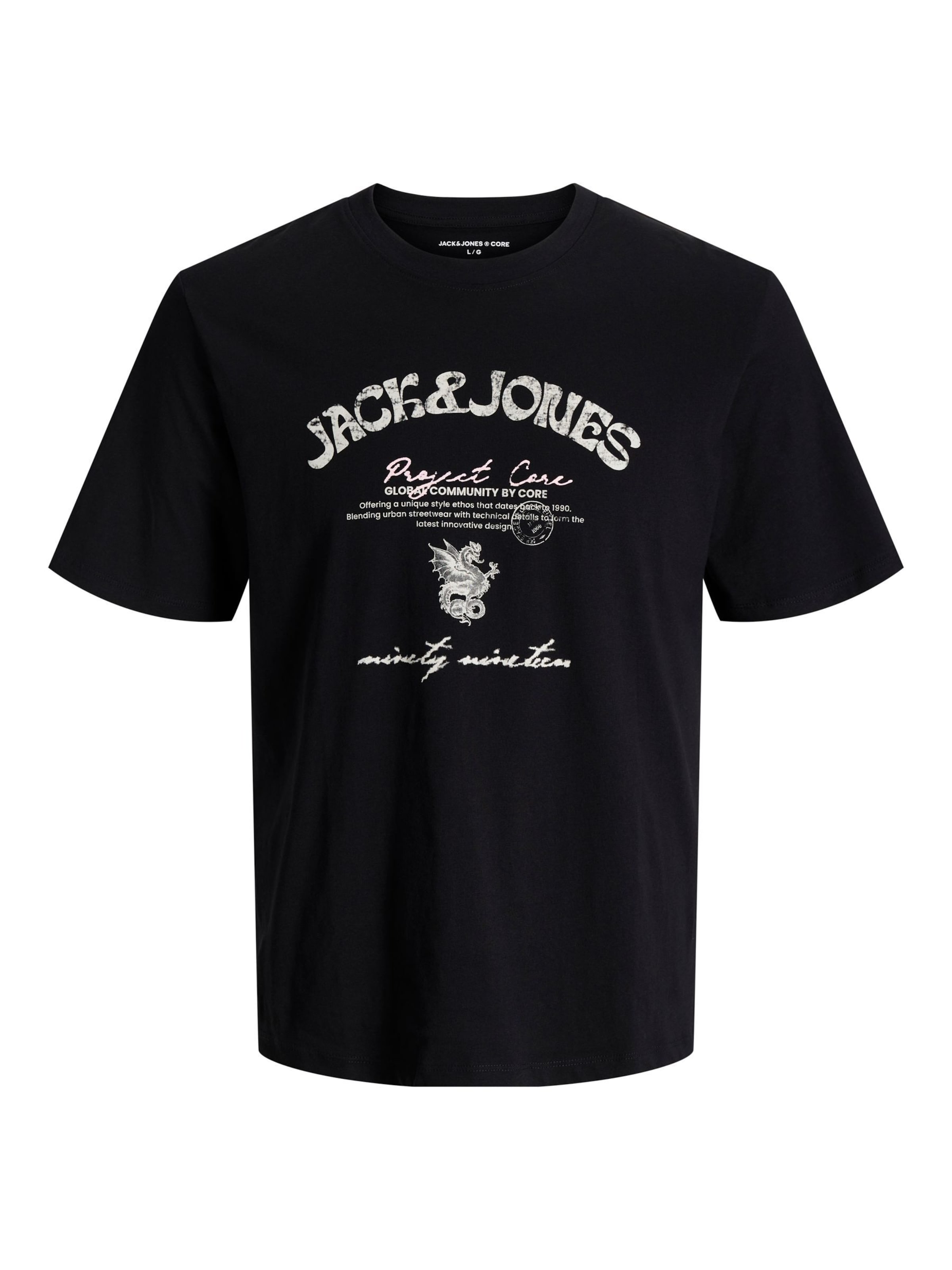 JACK & JONES Shirt in Zwart: voorkant