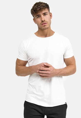 T-Shirt 'Willbur' INDICODE JEANS en blanc : devant