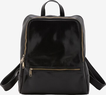 Borsa a spalla 'Zaino Silvanae Vera Pelle - Donna Chiusura Zip Tracolla Regolabile' di I Fratelli in nero: frontale