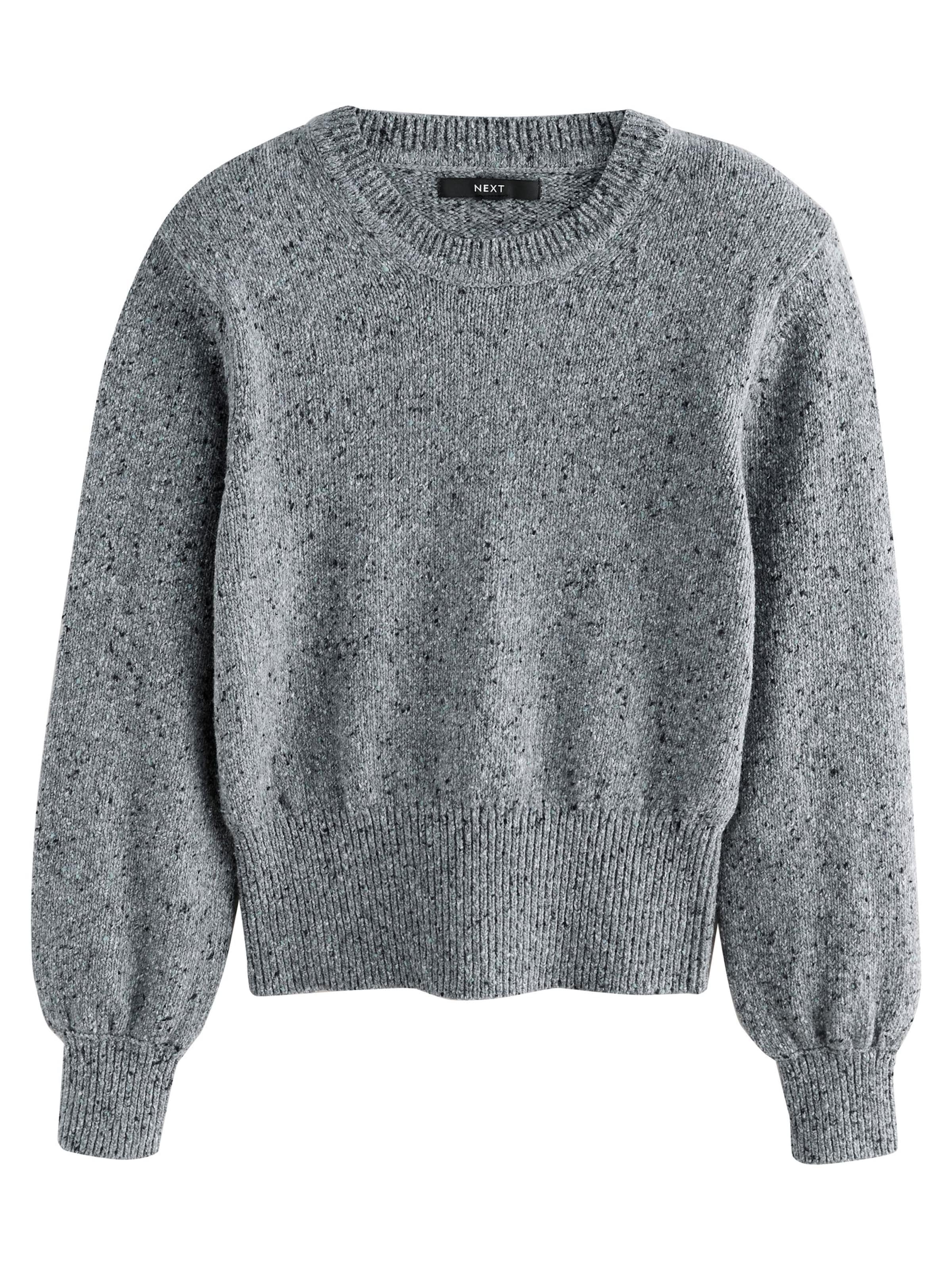Next Pulóver - szürke: elől