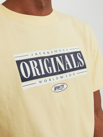 Maglietta 'COBIN' di JACK & JONES in giallo