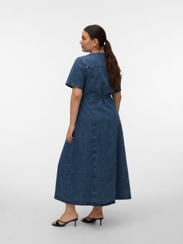 Vero Moda Curve Jurk 'VMCJanina' in Blauw