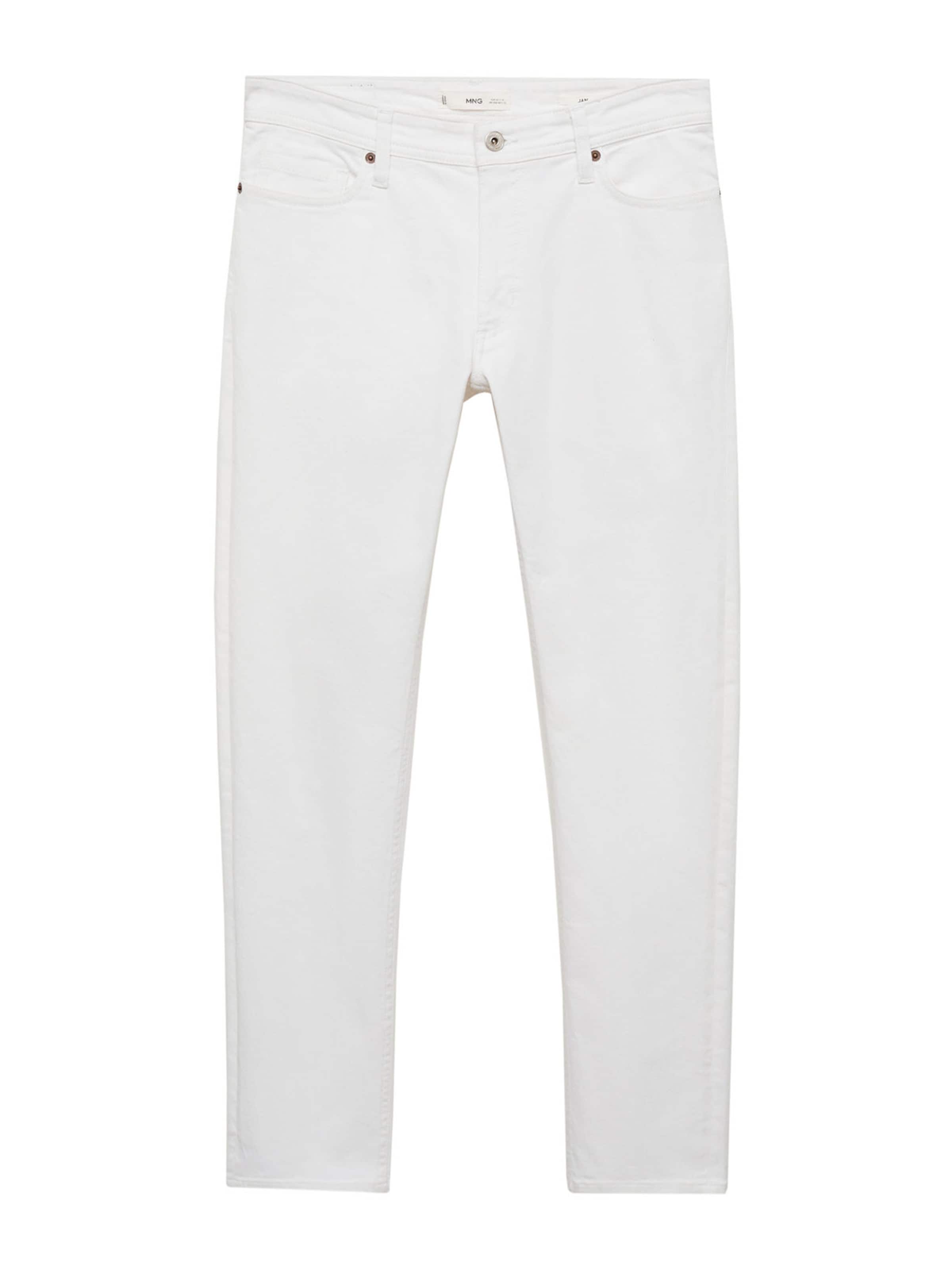 MANGO MAN Slim fit Jeans 'Jan' in White: front