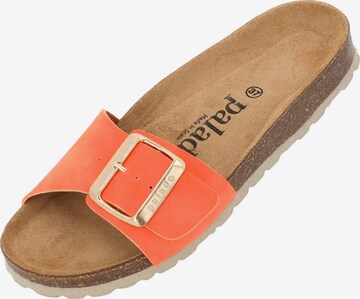 Palado Mules 'Malta' in Orange: front