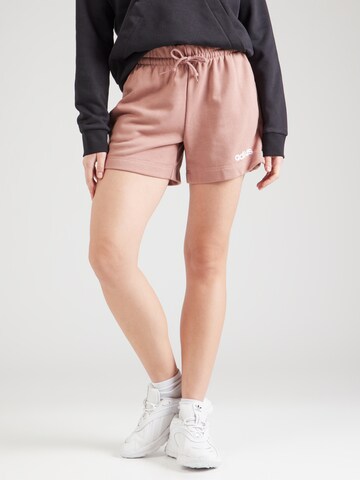 Loosefit Pantalon de sport 'Essentials' ADIDAS SPORTSWEAR en rose : devant