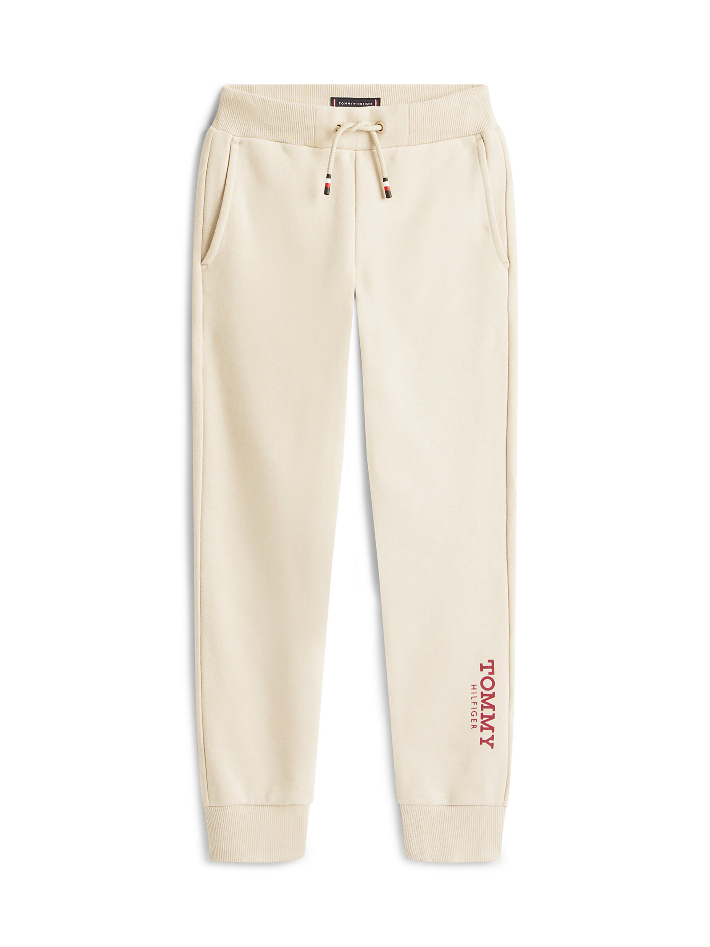 TOMMY HILFIGER Tapered Trousers in Beige: front