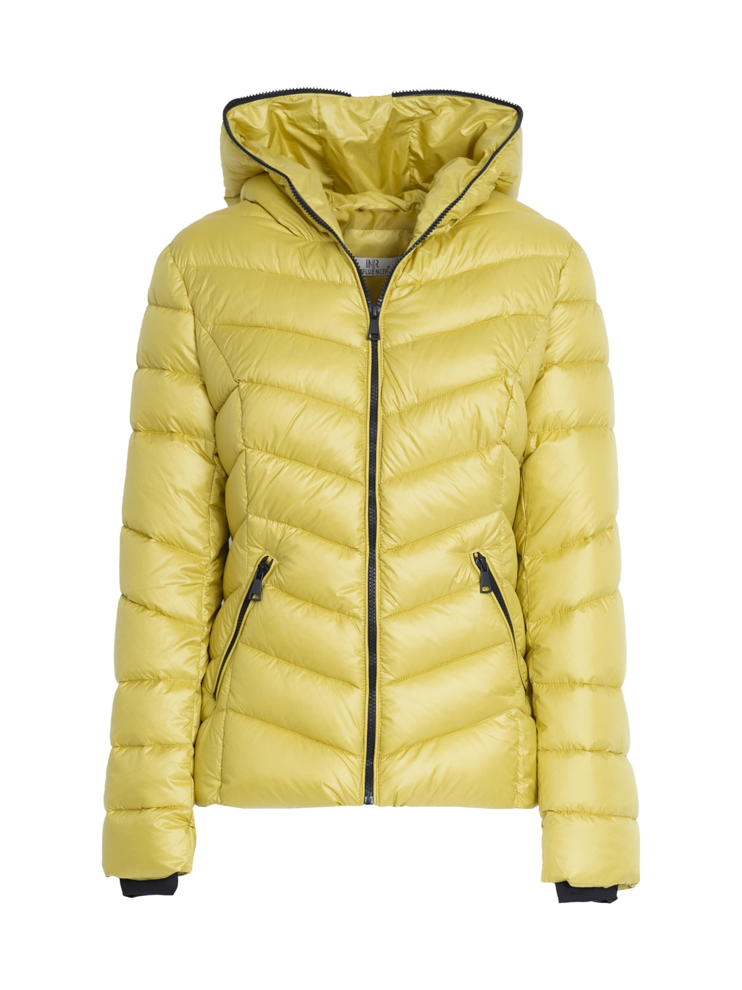 Influencer Overgangsjakke i gul: forside