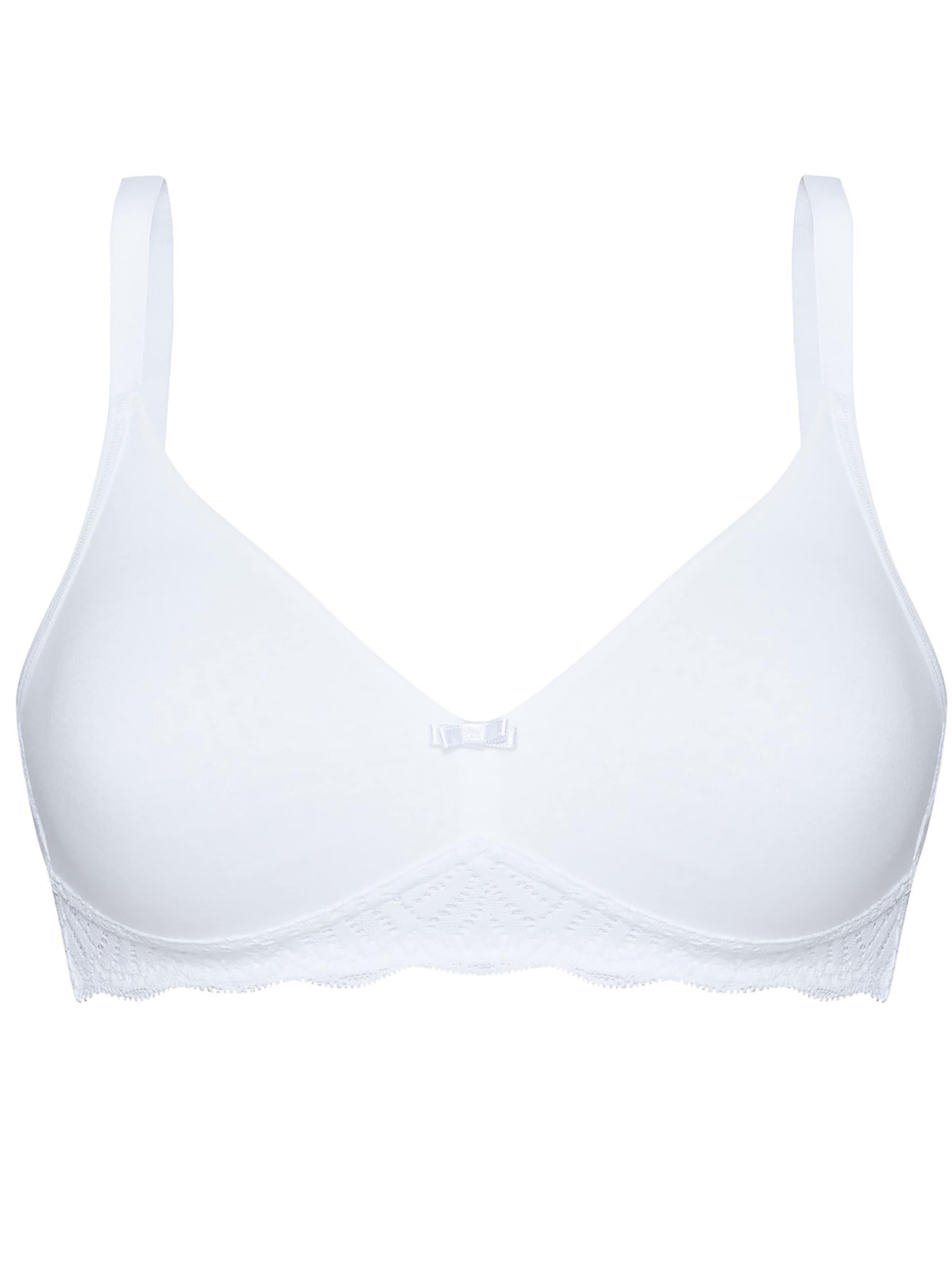 SUSA T-shirt Bra 'Nizza' in White: front