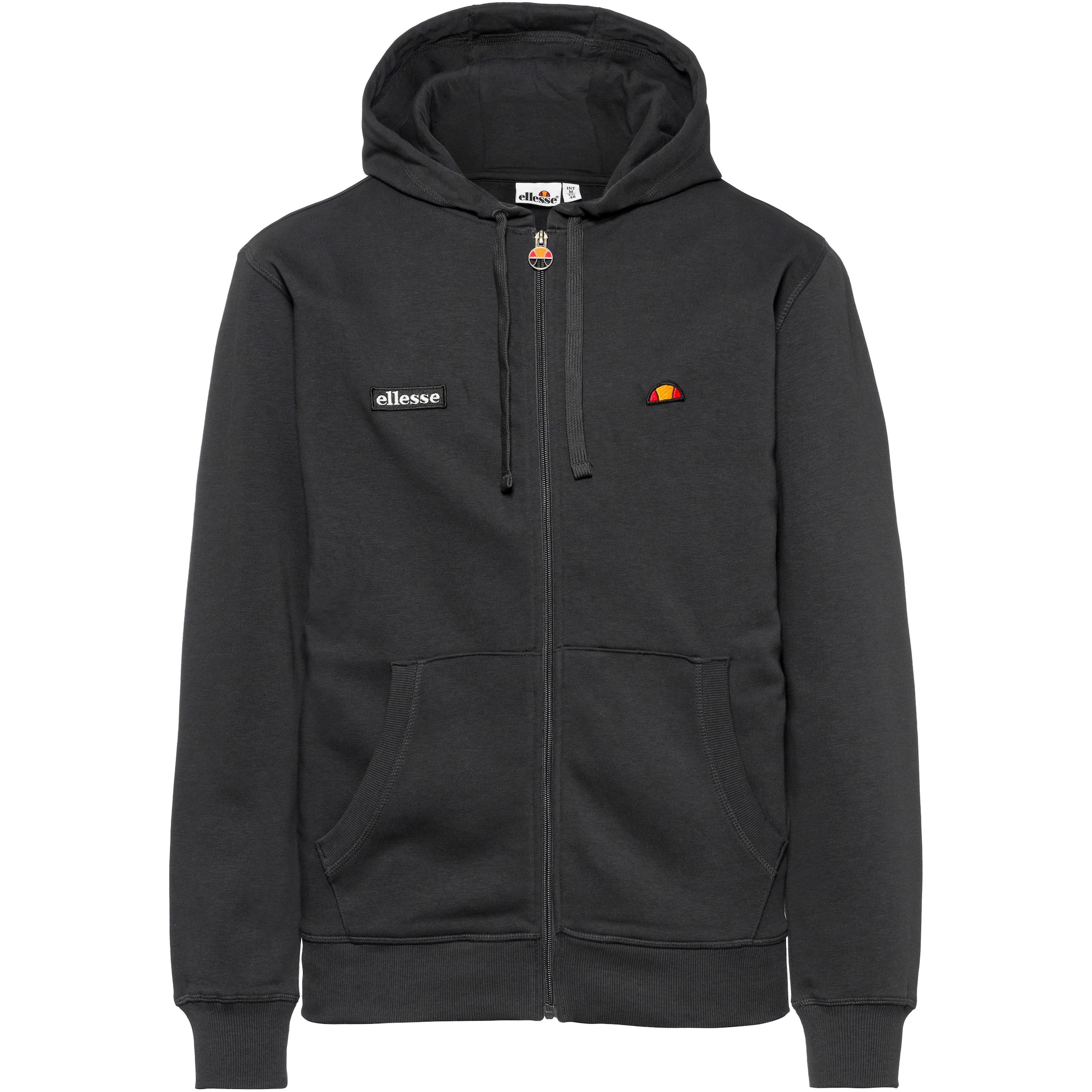 ELLESSE Zip-Up Hoodie 'Islington' in Black | ABOUT YOU