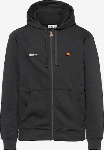 ELLESSE Sweatjacke in Schwarz: Vorderseite