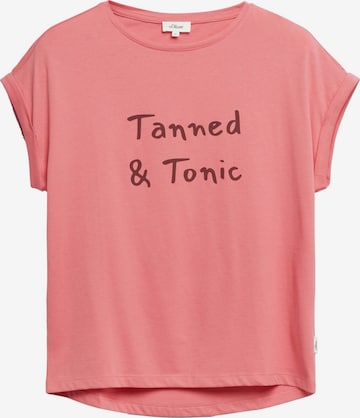 s.Oliver Shirt 's.Oliver - Dames t-shirt' in Rood: voorkant