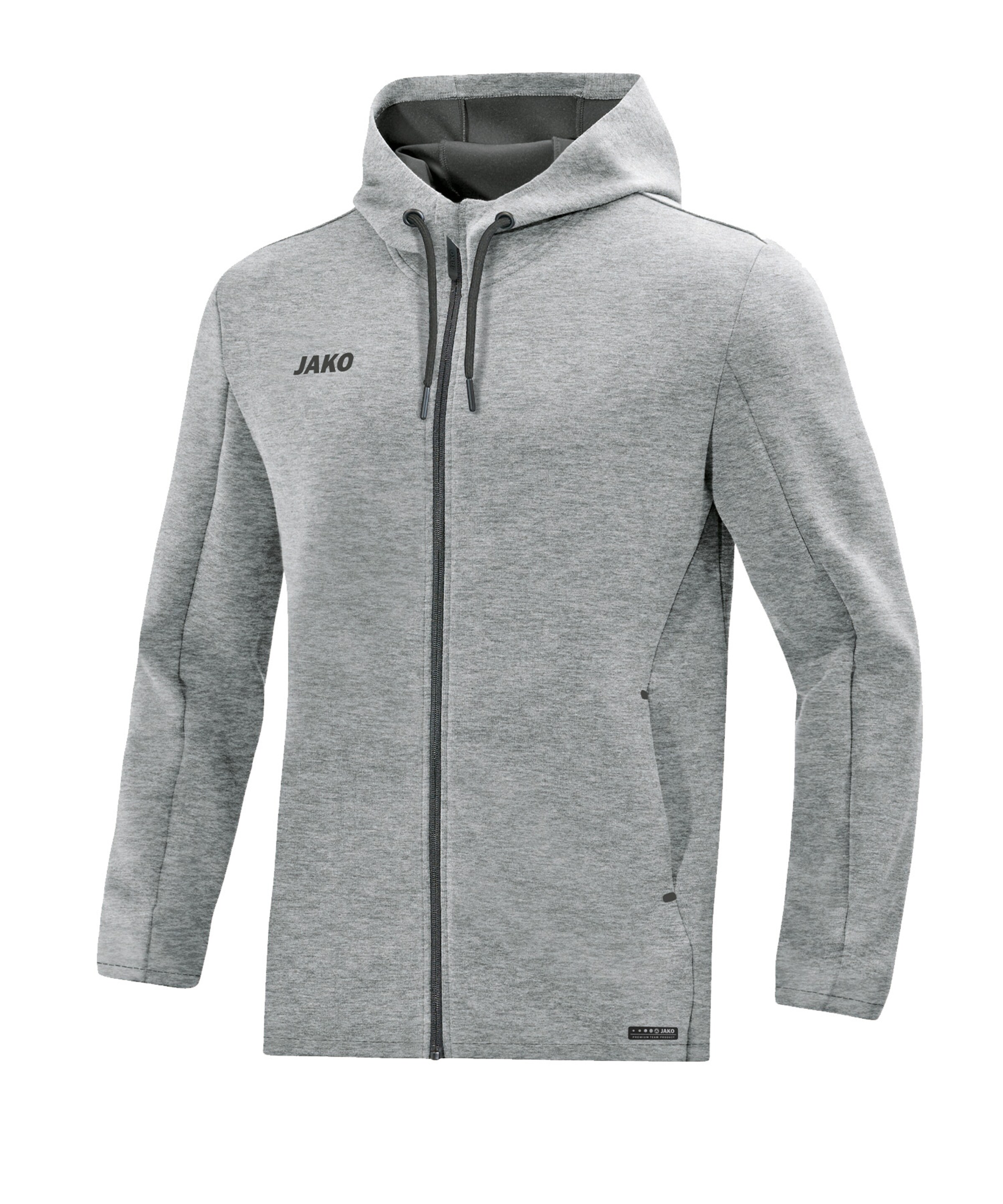 JAKO Sportsweatjacke in Grau: Vorderseite