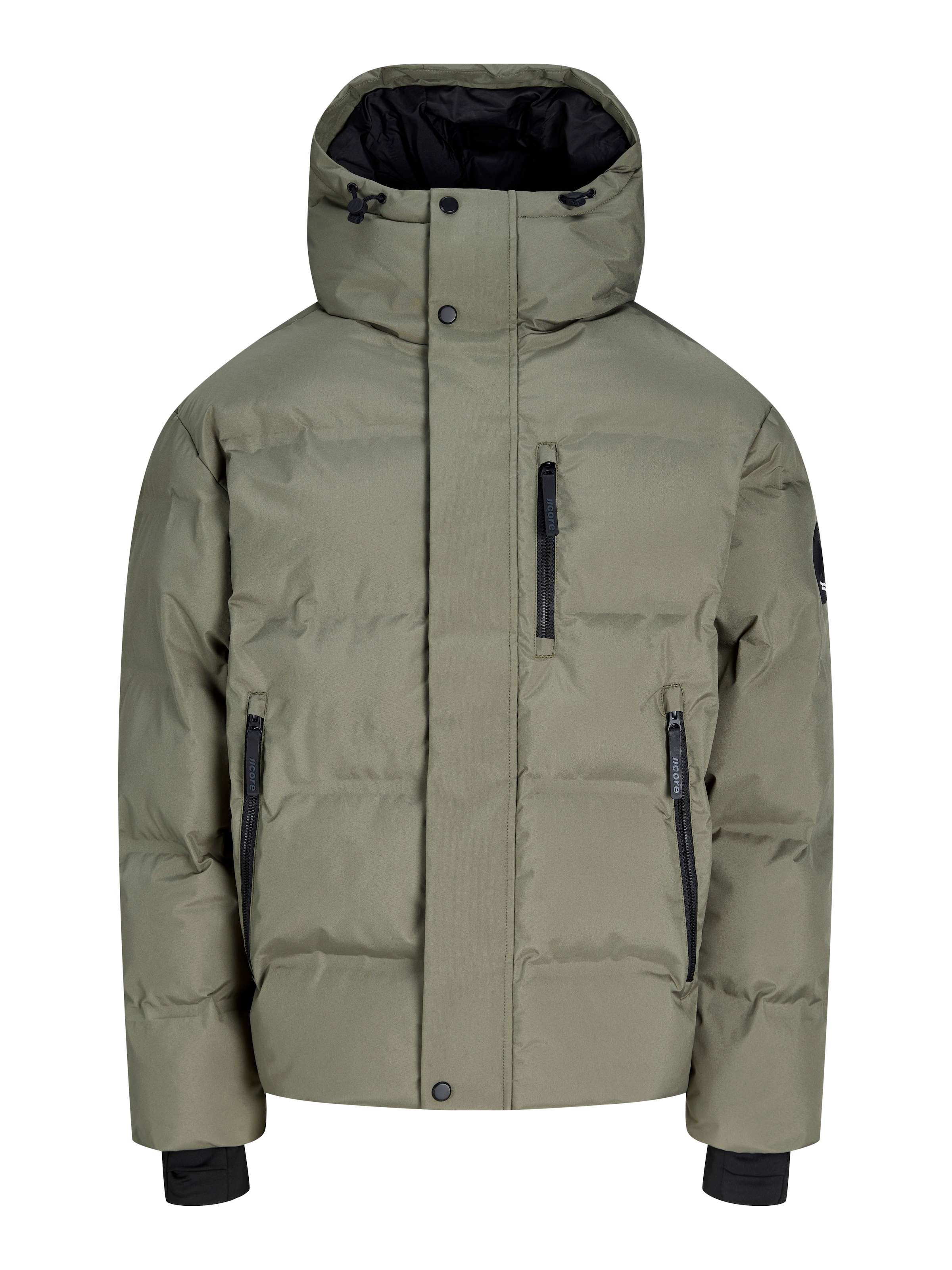JACK & JONES Zimska jakna 'JCOTrace Alpha' | zelena barva: sprednja stran
