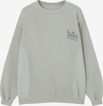 Sweat-shirt Pull&Bear en gris : devant