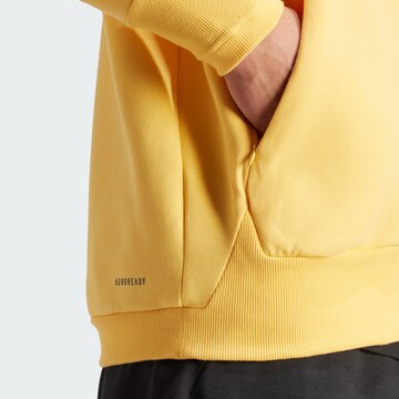 ADIDAS SPORTSWEAR Athletic Zip-Up Hoodie 'Z.N.E. Premium' in Yellow