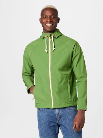 Derbe Prehodna jakna 'Isleby' | zelena barva: sprednja stran