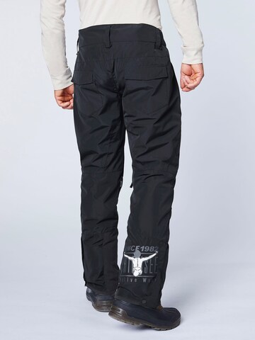 CHIEMSEE Regular Outdoor Pants 'Taos' in Black