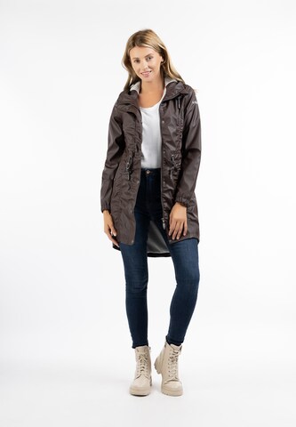 Manteau fonctionnel Usha en marron