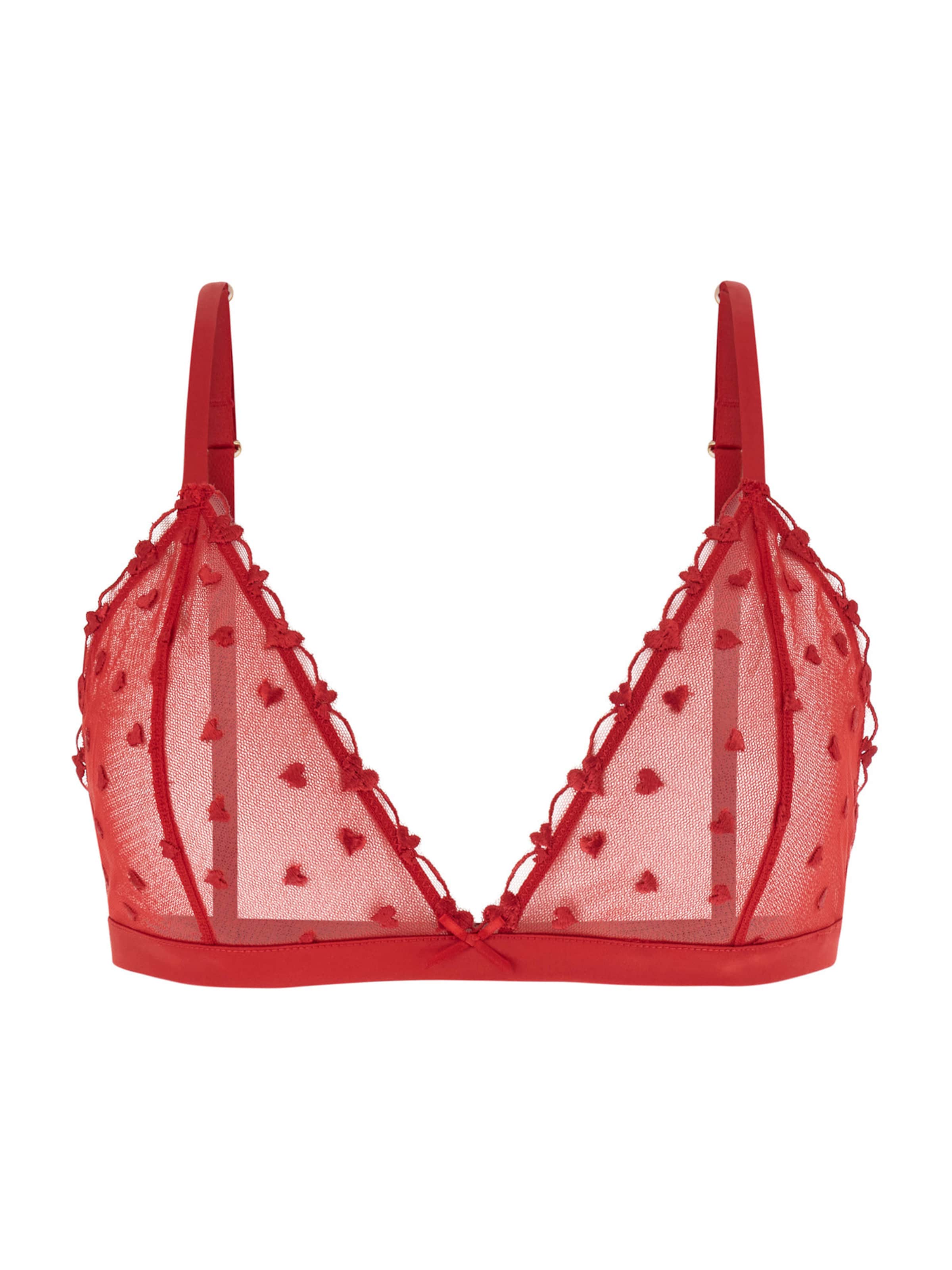 Triangolo Reggiseno 'CLAIRE' di GUESS in rosso: frontale
