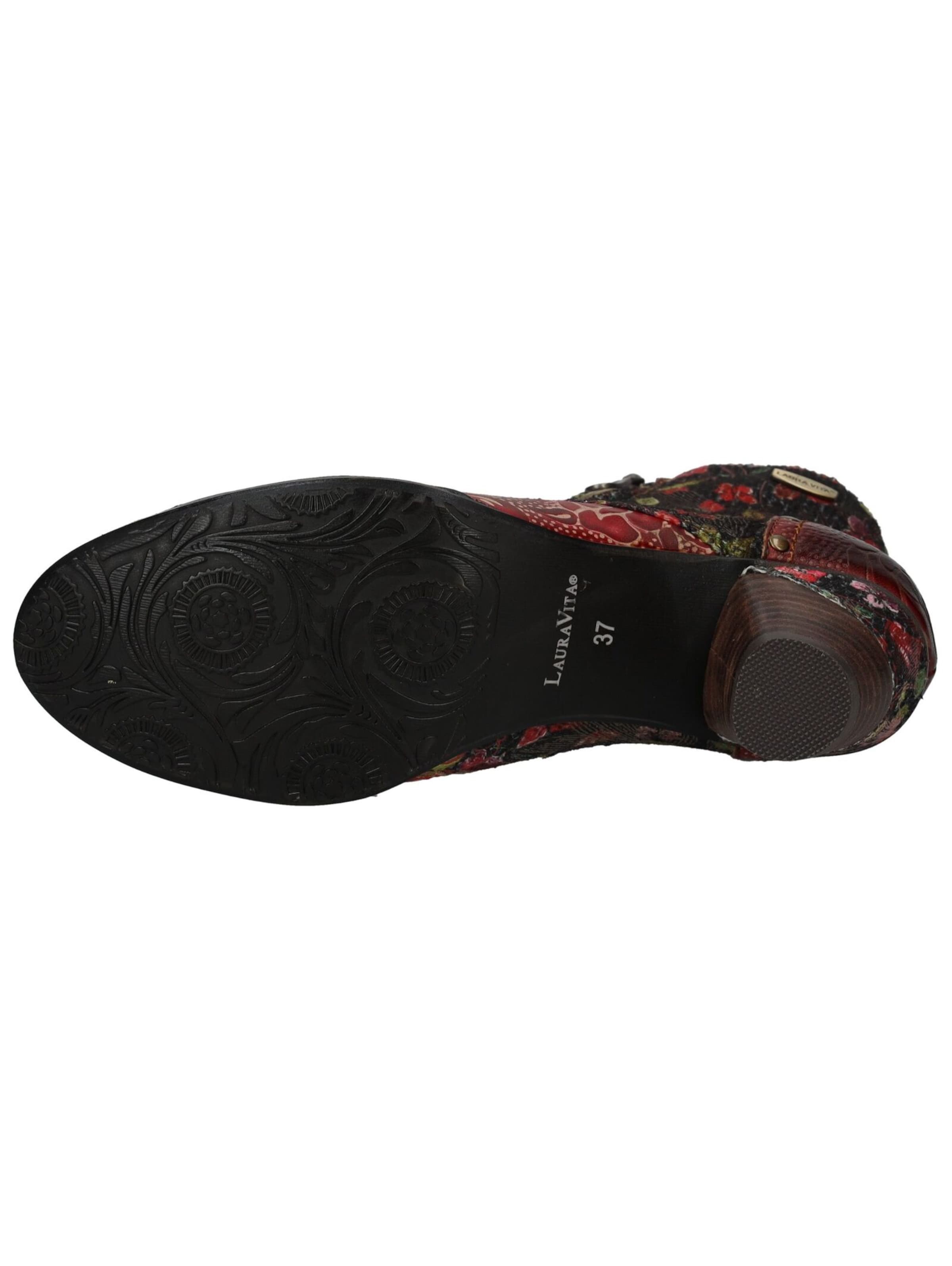 Bottines à lacets Laura Vita en rouge