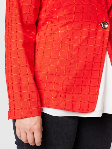 Persona by Marina Rinaldi - Blazer 'CARTA' em vermelho