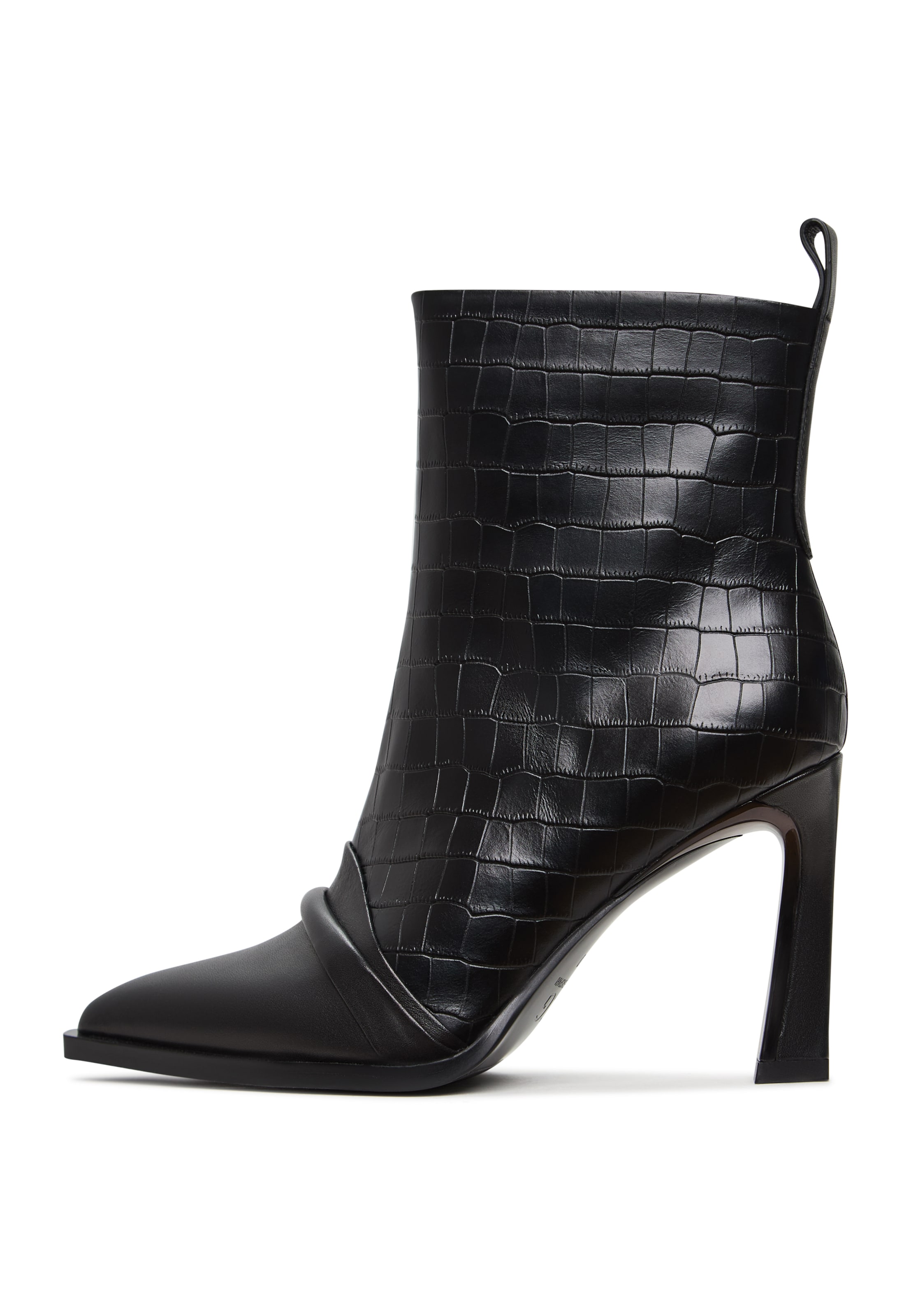 CESARE GASPARI Bootie in Black: front