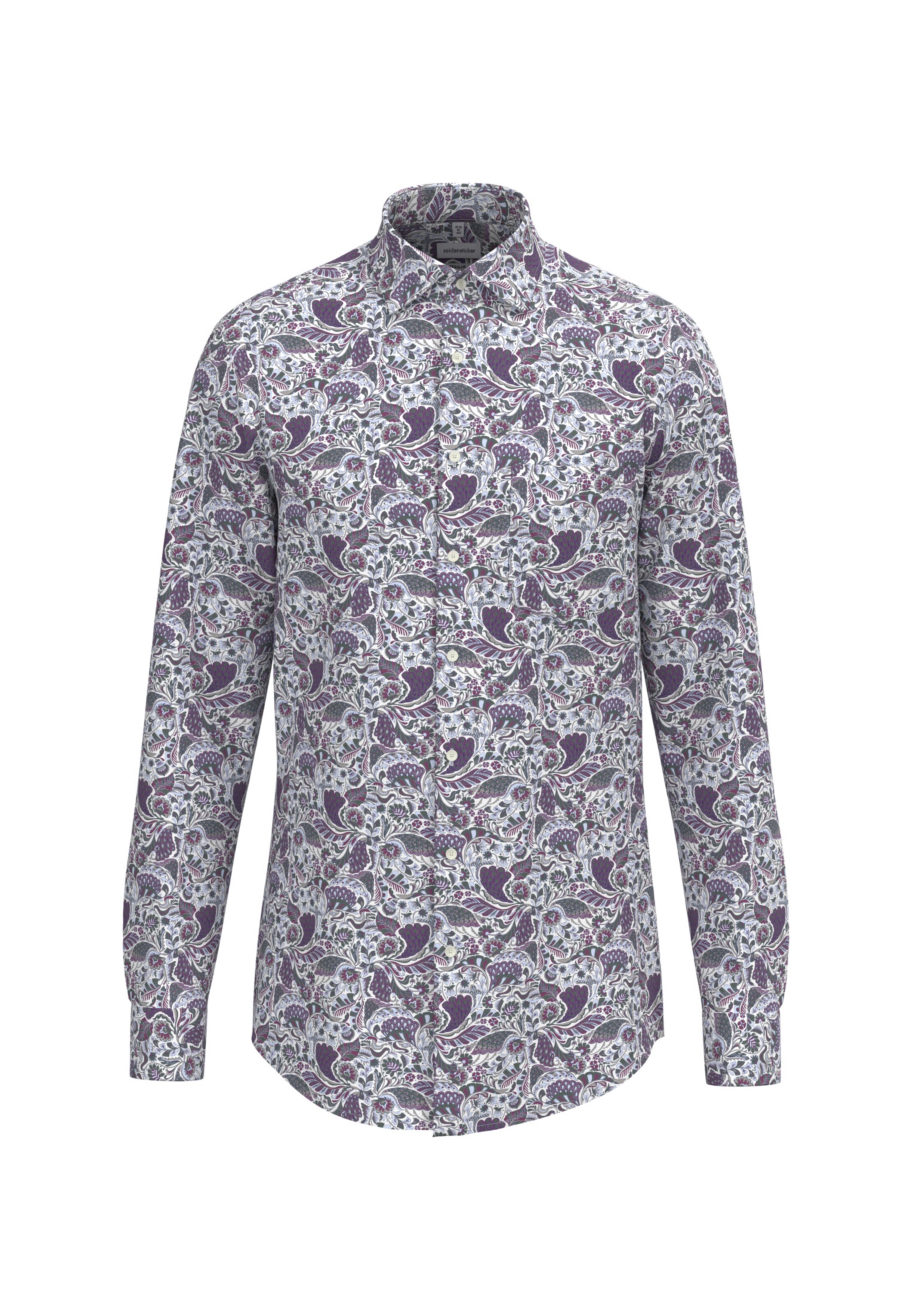 Coupe regular Chemise business 'Smart Essentials' SEIDENSTICKER en vert : devant