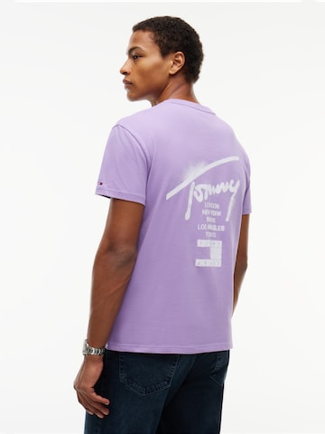 purpurinė Tommy Jeans Marškinėliai 'CITY': priekis