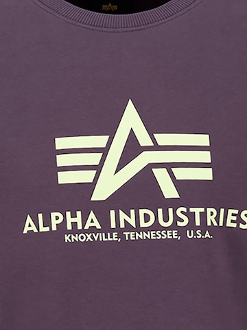 ALPHA INDUSTRIES Sweatshirt 'Basic' in Purple