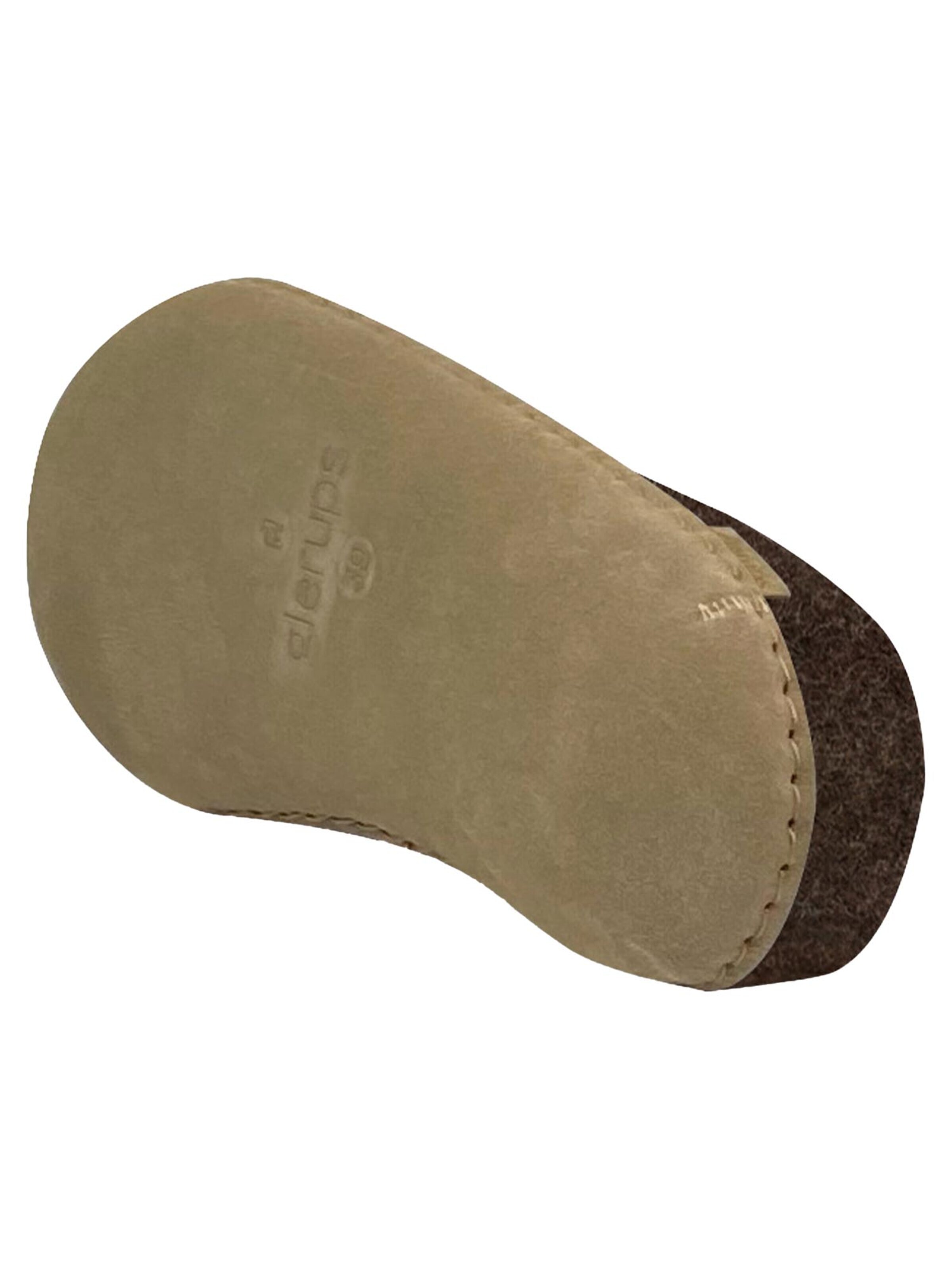 Glerups Slippers 'Kautschuksohle' in Brown