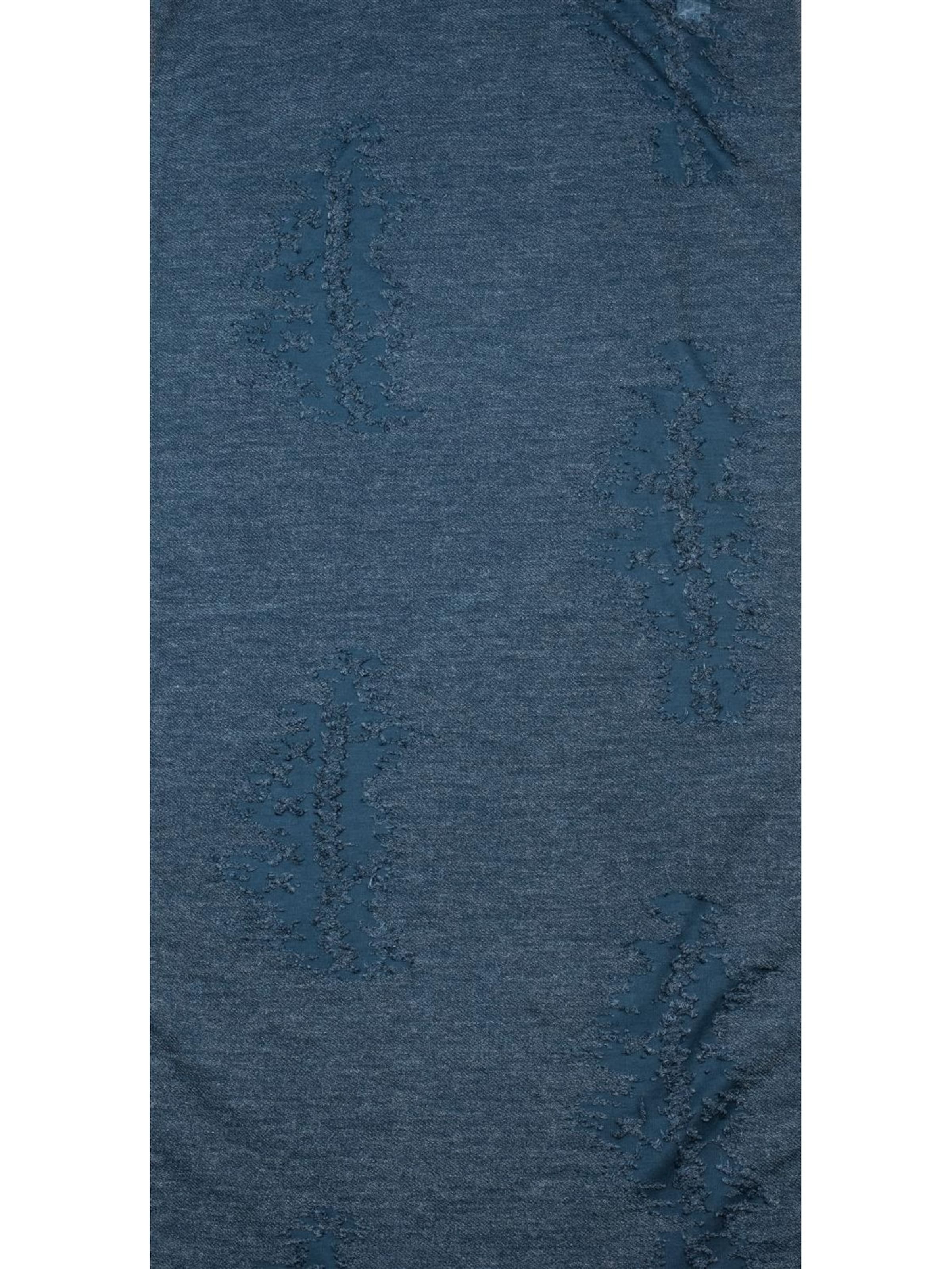 styleBREAKER Tube Scarf 'Loop Schal Destroyed Look' in Blue