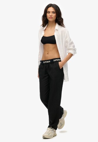 Superdry Regular Trousers in Black