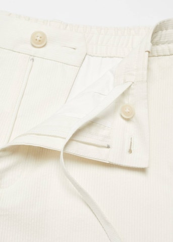 MANGO MAN Slim fit Pants 'Canet' in White