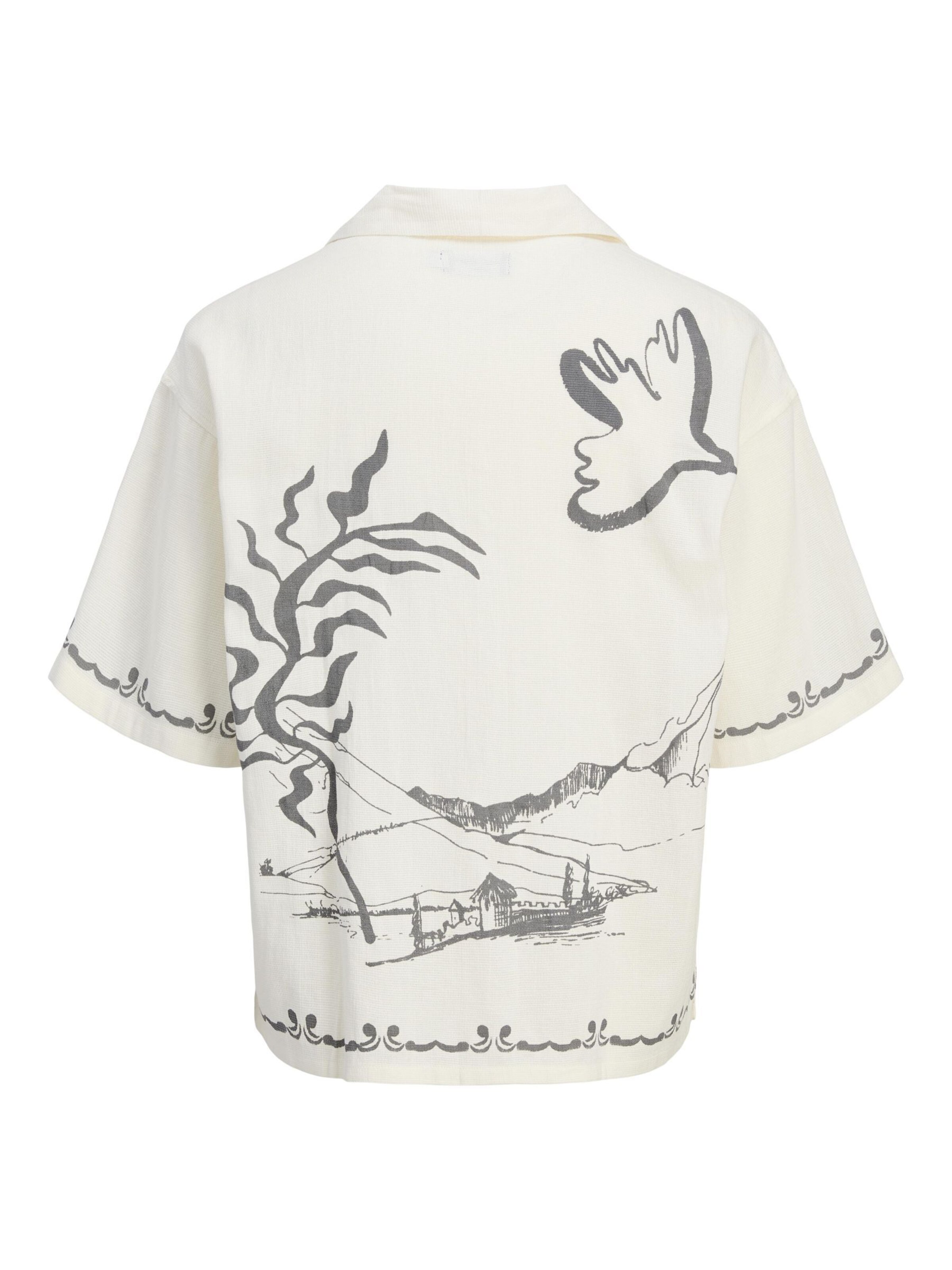 JACK & JONES Comfort fit Button Up Shirt in White