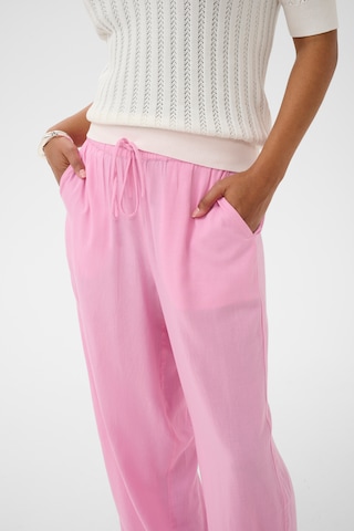 Kaffe Wide Leg Hose 'KAMilia' in Pink