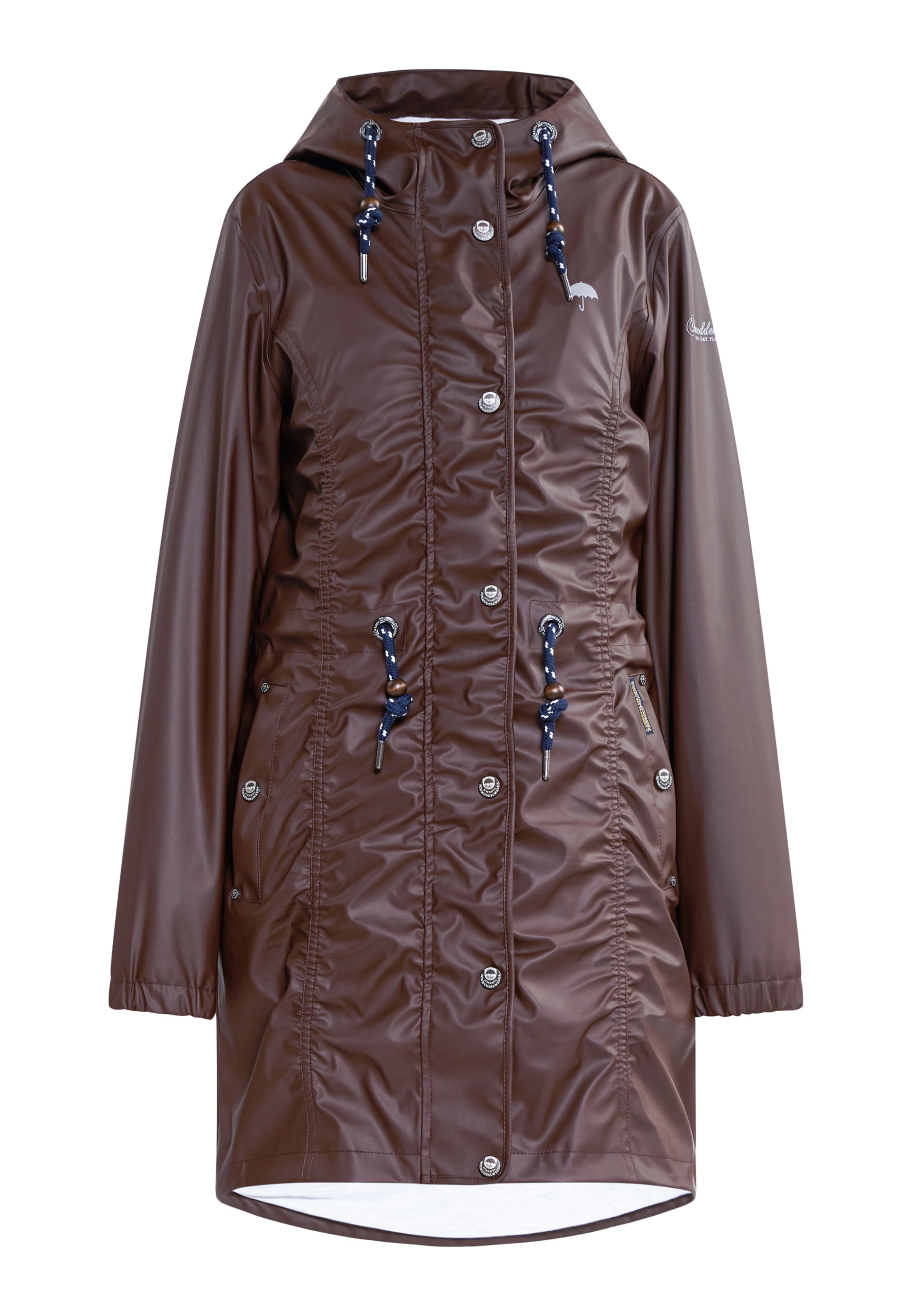 Manteau fonctionnel Schmuddelwedda en marron : devant