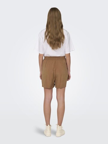 ONLY Loose fit Trousers 'IRIS' in Brown