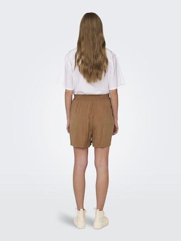 ONLY - Loosefit Pantalón 'IRIS' en marrón