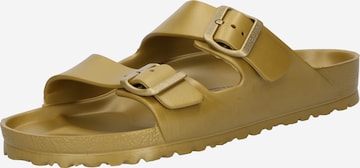 BIRKENSTOCK Pantolette 'Arizona' i guld: framsida