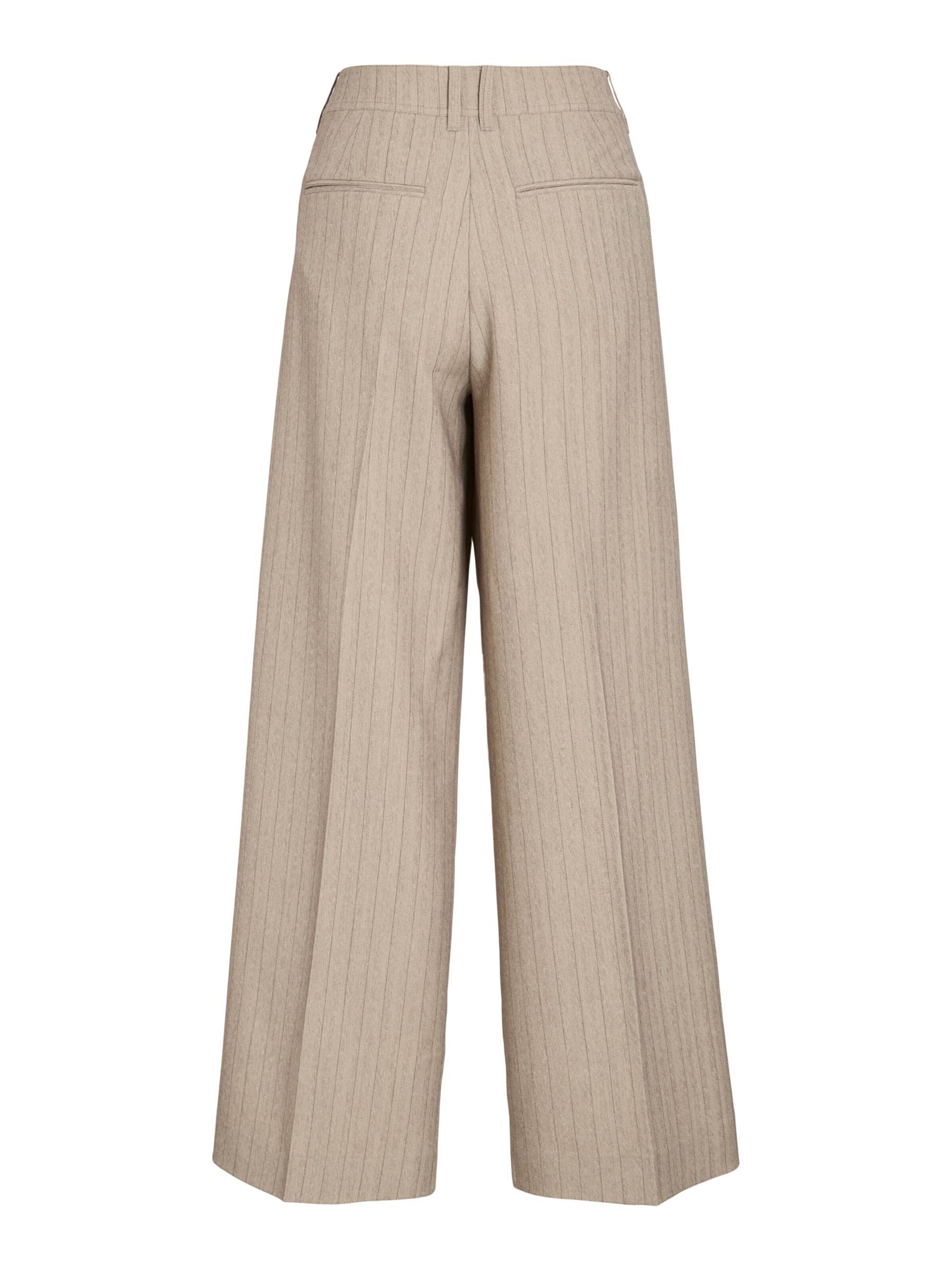 ROUGE EDIT Wide leg Pantalon in Grijs