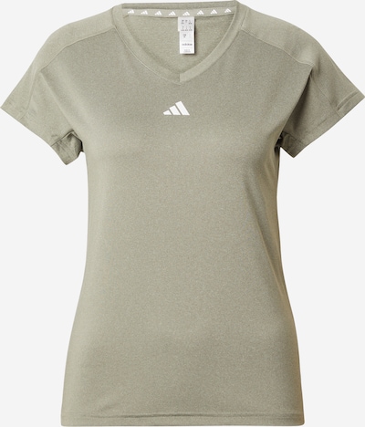 ADIDAS PERFORMANCE T-shirt fonctionnel 'Train Essentials' en vert / blanc, Vue avec produit