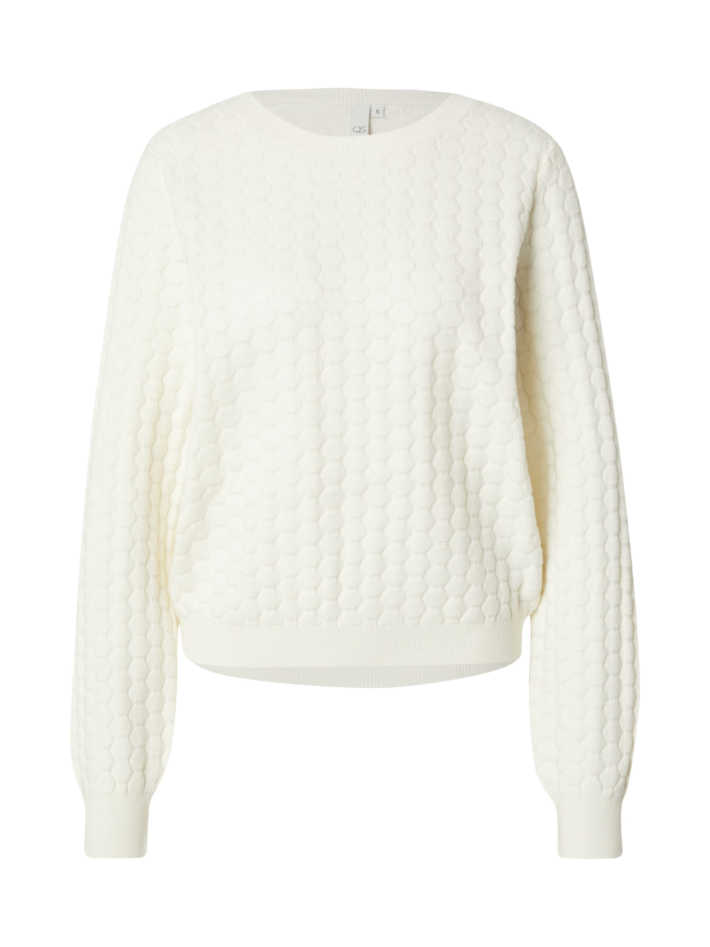 QS Pullover in Weiß: Vorderseite