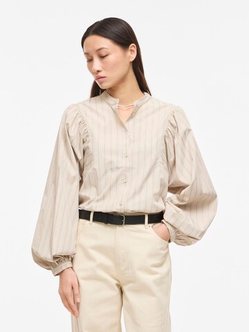 ROUGE EDIT Bluse in Beige: Vorderseite