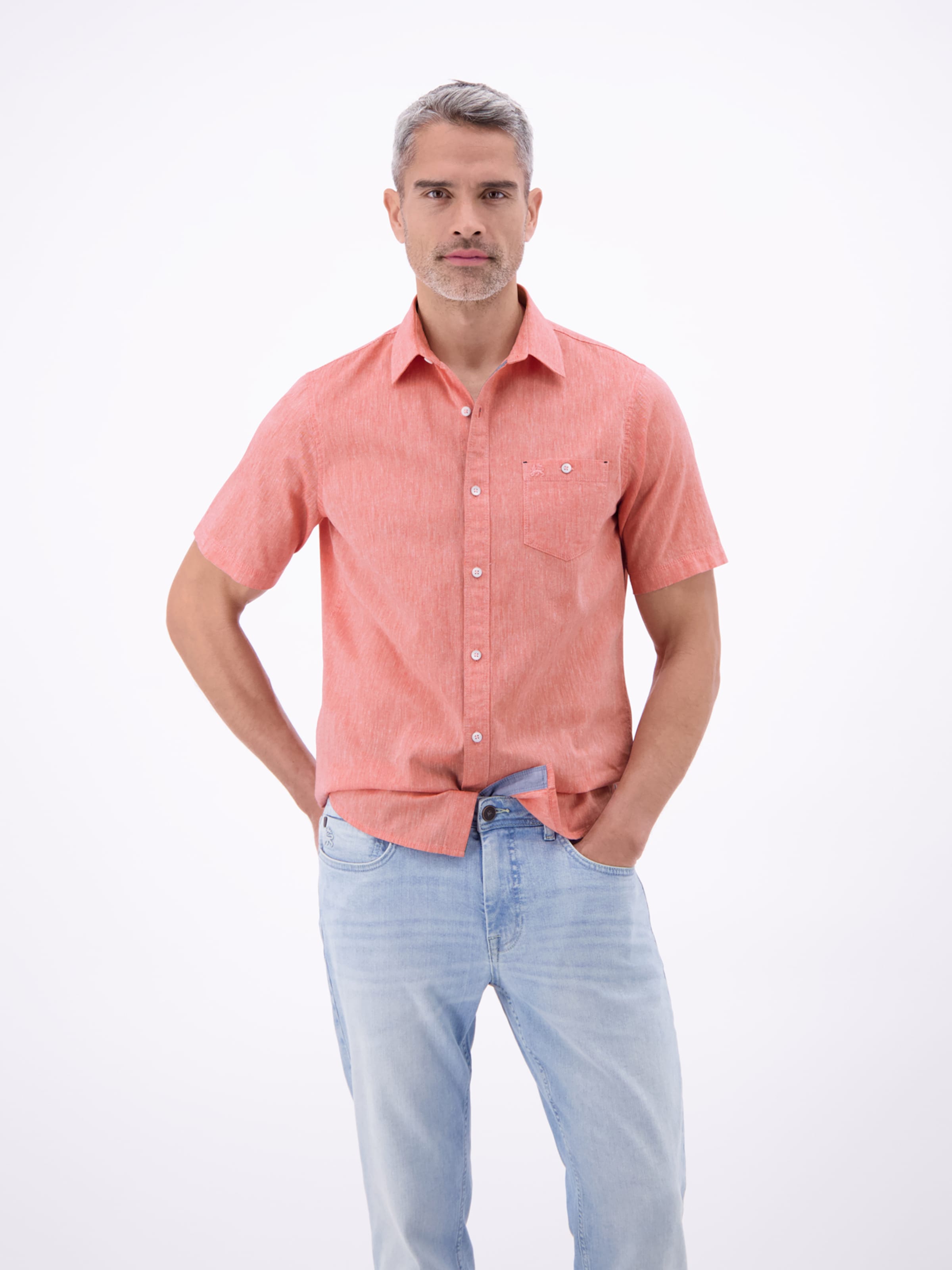 LERROS Regular fit Overhemd in Rood